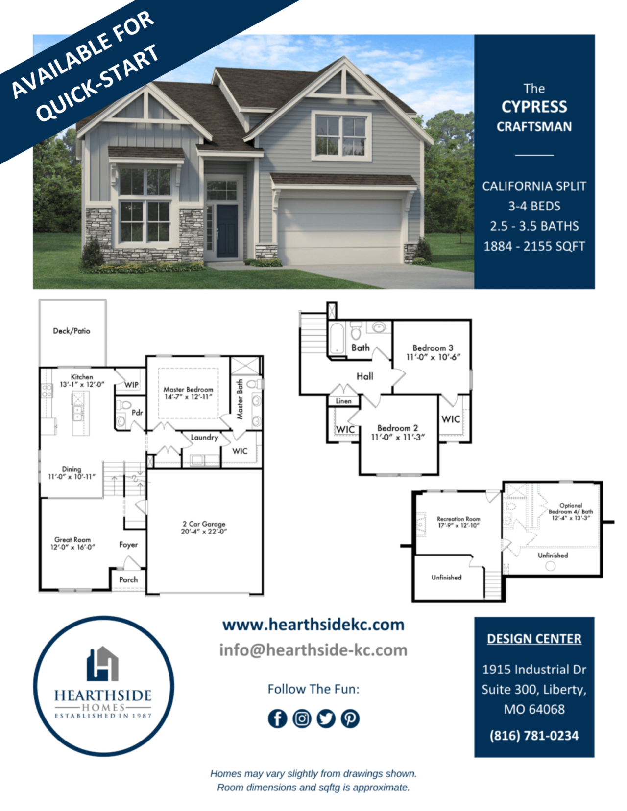 Split Home Plans Hearthside Homes Kansas City Home Builders